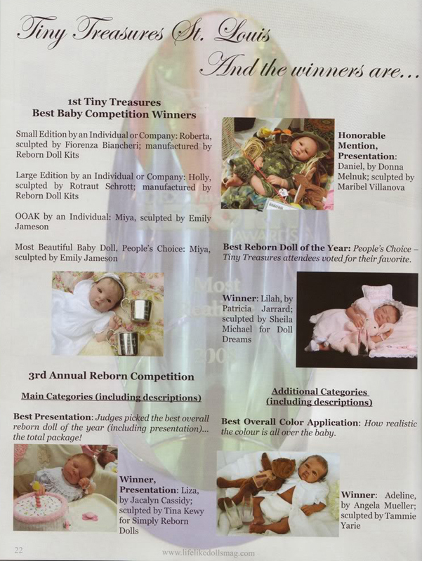 LifeLike Dolls Magazine page